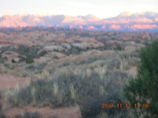 242 6bh. Arches National Park - sunset at Petrified Sand Dunes