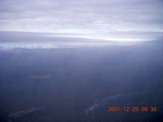 32 6cv. aerial - hazy morning in north Arizona