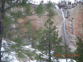 154 6cv. Zion National Park - West Rim trail - ice waterfall
