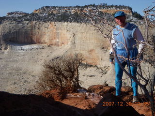 139 6cw. Zion National Park- Observation Point hike - Adam - view from the top