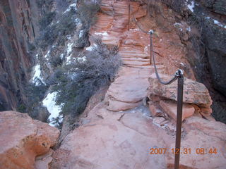 56 6cx. Zion National Park - sunrise Angels Landing hike - chains