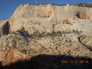 105 6cx. Zion National Park - sunrise Angels Landing hike - view from the top