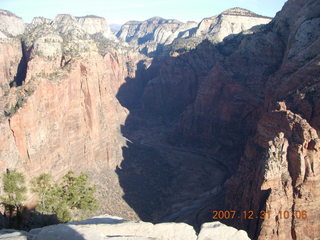 137 6cx. Zion National Park - sunrise Angels Landing hike - view from the top