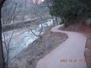 348 6cx. Zion National Park - sunset along the Virgin River