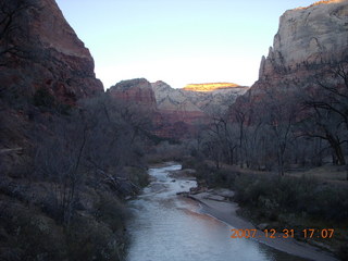 351 6cx. Zion National Park - sunset along the Virgin River