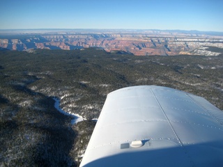 Sonia's pictures - aerial - approaching grand canyon