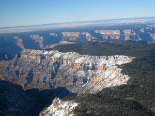Sonia's pictures - aerial - approaching grand canyon