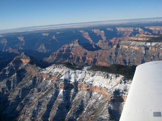 Sonia's pictures - aerial - approaching grand canyon