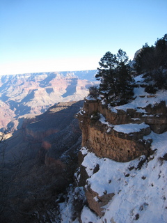 Sonia's pictures - Bright Angel view of Grand Canyon - Sonia and sign