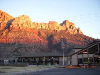 121 6ev. Zion National Park - dusk in Springdale, Utah