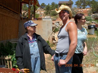 23 6gs. Kathe and Dustin and Marcelle at Kathe's place