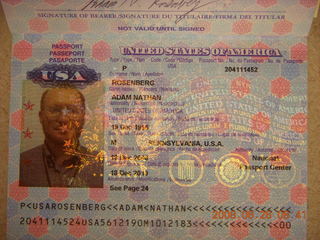 Passport last page
