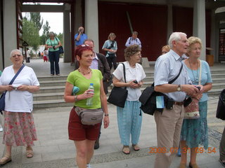 115 6kx. eclipse - Jiuquan park with Jenny, Judith, Sheila, Robert, and Linda