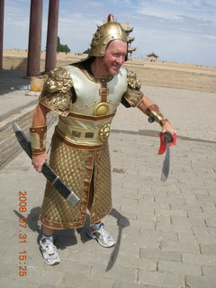 353 6kx. eclipse - Jiayuguan - Great Wall - Adam in armor