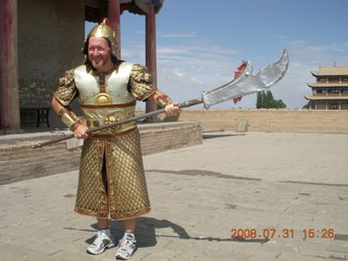 357 6kx. eclipse - Jiayuguan - Great Wall - Adam in armor