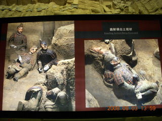 198 6l3. eclipse - Xi'an - Terra Cotta warriors sign