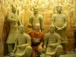 209 6l3. eclipse - Xi'an - Terra Cotta warriors - fakes + Adam
