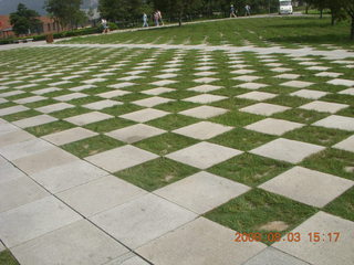 216 6l3. eclipse - Xi'an - Terra Cotta warriors grass checkerboard
