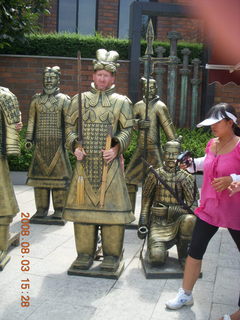 220 6l3. eclipse - Xi'an - Terra Cotta warriors - Adam as warrior