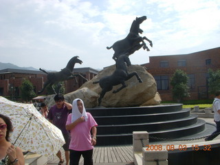 233 6l3. eclipse - Xi'an - Terra Cotta warriors - entrance area - horse sculpture