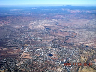 31 6pp. aerial - Cottonwood and Verde River canyon