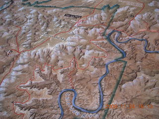 321 6pq. canyonlands relief map in visitor center