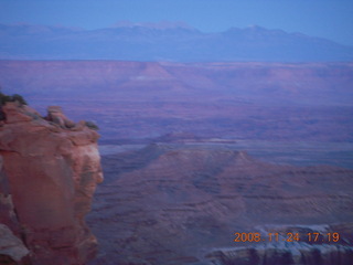 383 6pq. Canyonlands Grandview at sunset