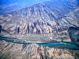 10 6ps. aerial - Arches, cloudy dawn