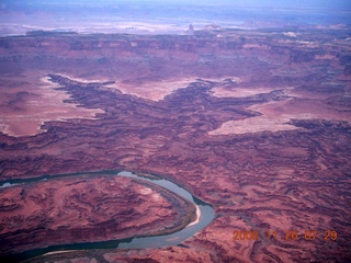 23 6ps. aerial - Canyonlands, cloudy dawn