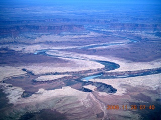 57 6ps. aerial - Canyonlands, cloudy dawn