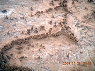 147 6ps. flying with LaVar - aerial - Utah backcountryside - Goblin Valley State Park