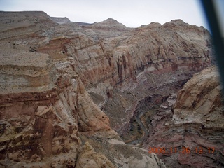 511 6ps. flying with LaVar - aerial - Utah backcountryside - Hidden Splendor canyon approach