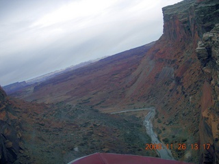 517 6ps. flying with LaVar - aerial - Utah backcountryside - Hidden Splendor canyon approach
