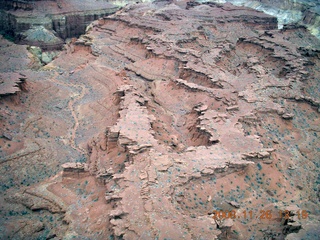 530 6ps. flying with LaVar - aerial - Utah backcountryside - Hidden Splendor area