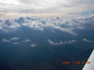 137 6pu. aerial Canyonlands National Park with clouds