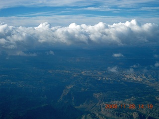 181 6pu. aerial Canyonlands area with clouds