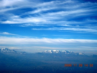 204 6pu. aerial Lake Powell area amid clouds