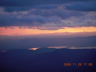 300 6pu. aerial clouds north of Phoenix - sunset