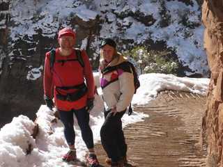 62 6qg. beth's Saturday zion-trip pictures - Zion National Park - Angels Landing hike - Adam and Debbie