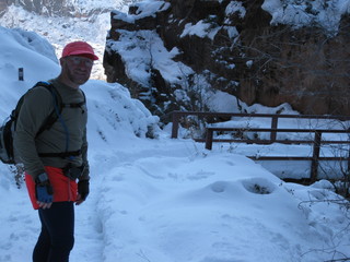 96 6qg. beth's Saturday zion-trip pictures - Zion National Park - Angels Landing hike - Adam