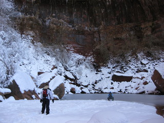 83 6qh. beth's Sunday zion-trip pictures - Zion National Park - Emerald Ponds hike - Debbie