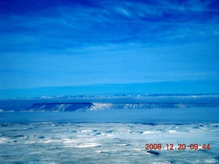 6 6ql. aerial - clouds and snow north of grand canyon