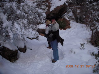 67 6qm. Zion National Park - Emerald Pools hike - Debbie and Beth