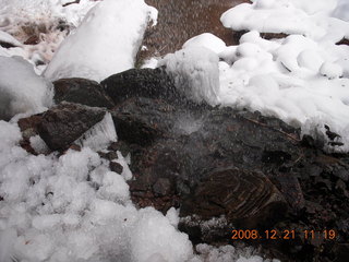 163 6qm. Zion National Park - Emerald Pools hike - icicles