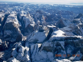 206 6qm. aerial - Zion National Park with Angels Landing