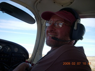 Nancy and Adam flying in N4372J