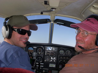 Matt and Adam flying in N4372J