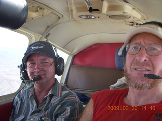 Adam and Amanda from behind flying in N8483R