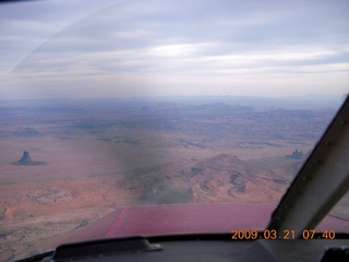 3 6tm. aerial - Monument Valley over my nose