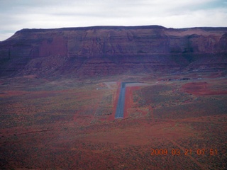 38 6tm. aerial - Monument Valley Airport (UT25) - no go-arounds